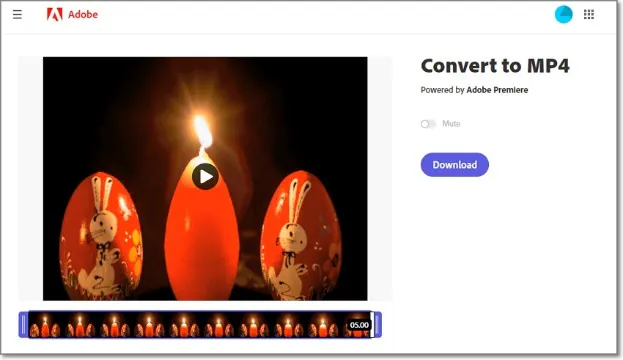 converter gif em vídeo para instagram com adobe express