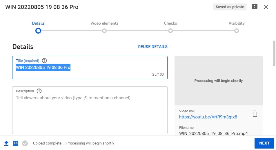 uploading the hdr video on youtube