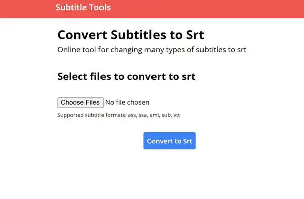 Convertitore srt Strumenti per sottotitoli