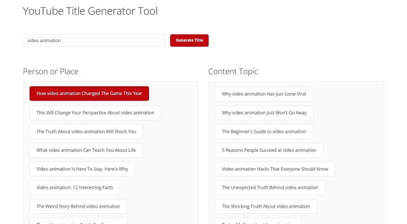 copy titles from generator tool