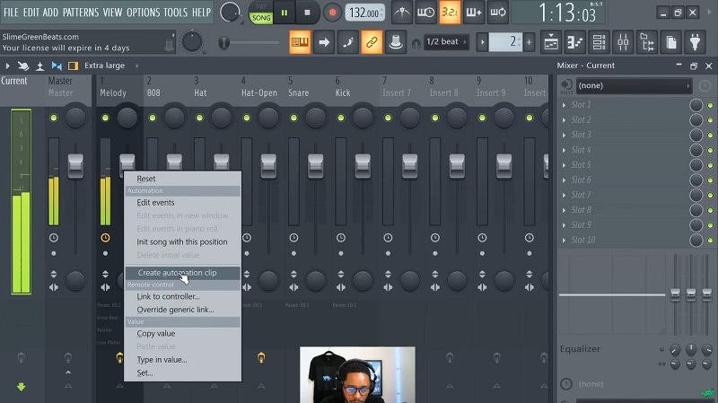 Automatisierungsclips erstellen FL Studio