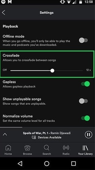 aplikasi crossfade audio spotify