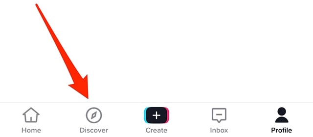 discover option  tiktok