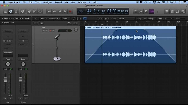 fade out section logic pro