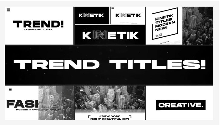 kinetic title templates
