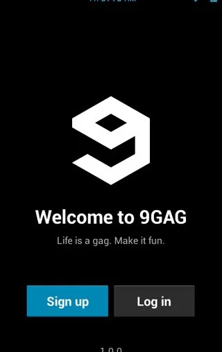 Iniciar o 9gag