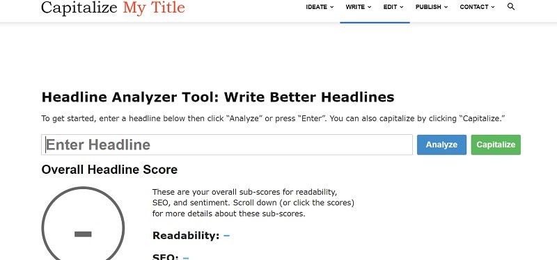 open title analyzer tool