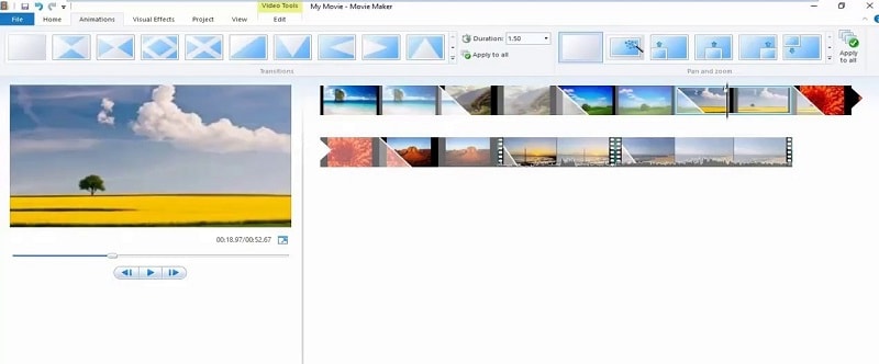 تشغيل Windows Video Editor