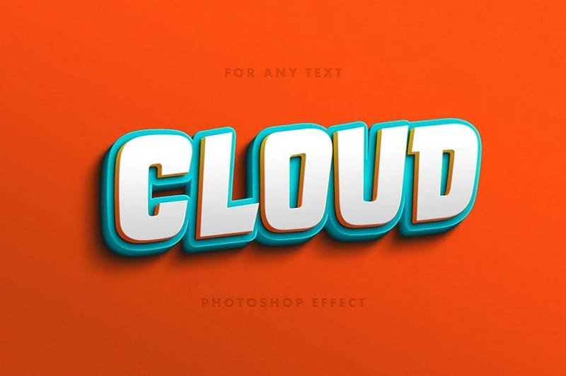 playful letters text effect