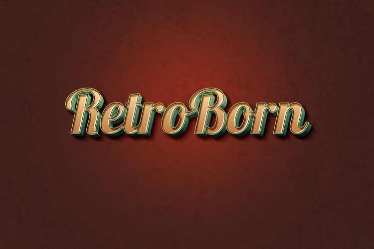 retro text effects