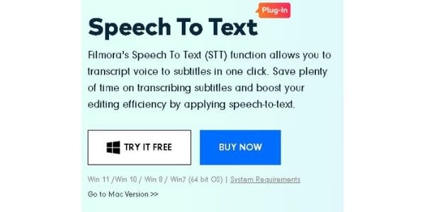 filmora speech to text