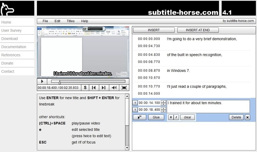 subtitle horse