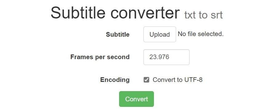 subtitle converter