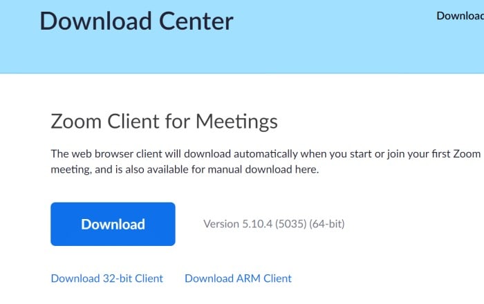 Zoom Client Download Center