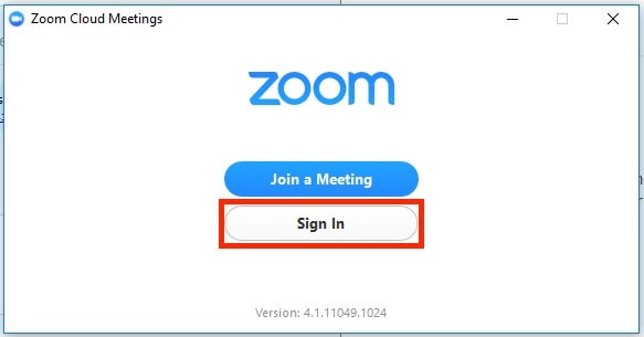 Zoom-Cloud-Anmeldung