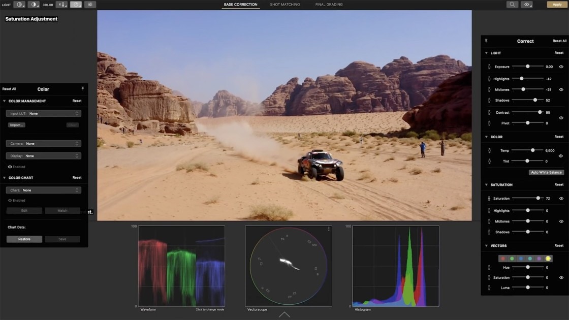 color grading for movies