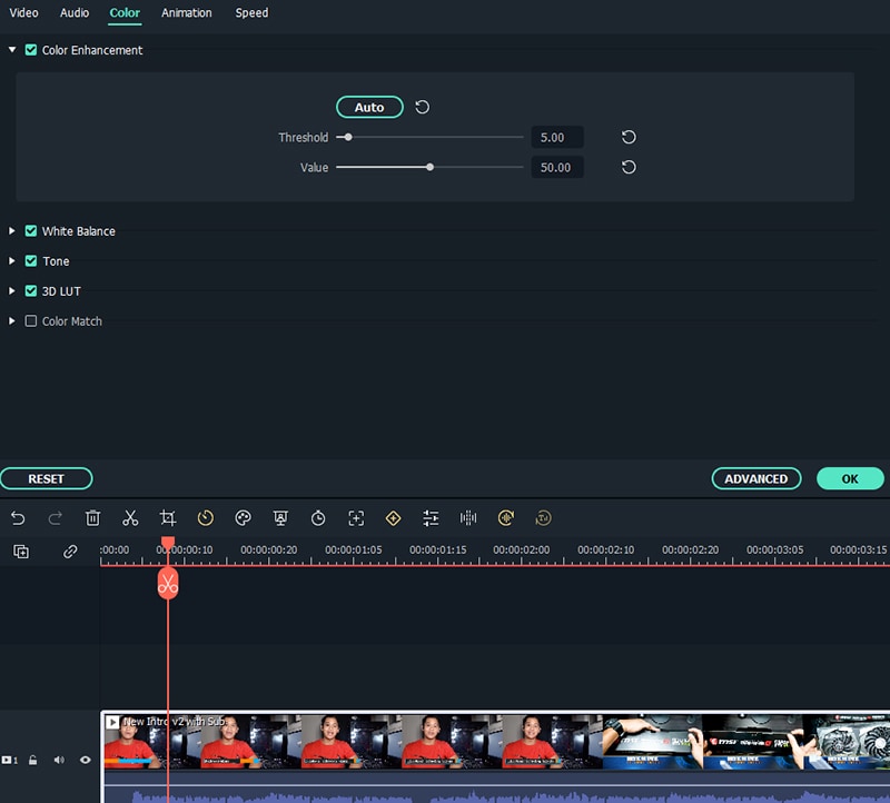 edit color grading video fx