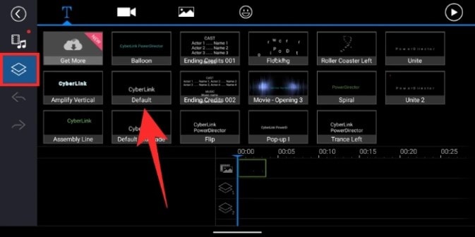 modifier le texte sur powerdirector