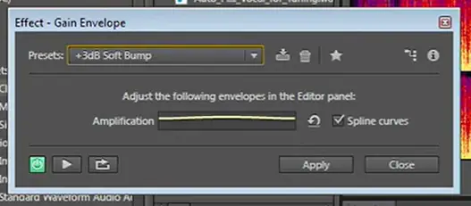 gain envelop adobe audition