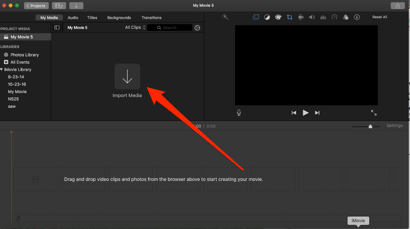download and launch imovie