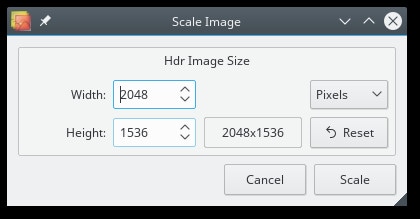 Bild zuschneiden Luminance HDR 2