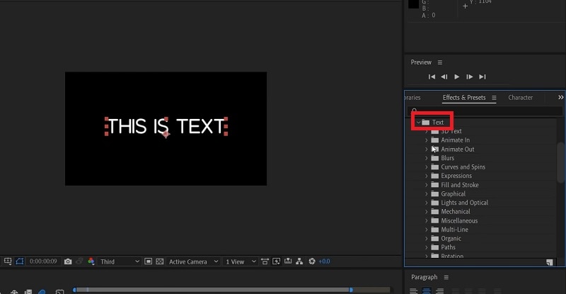 how to add download text in after effects