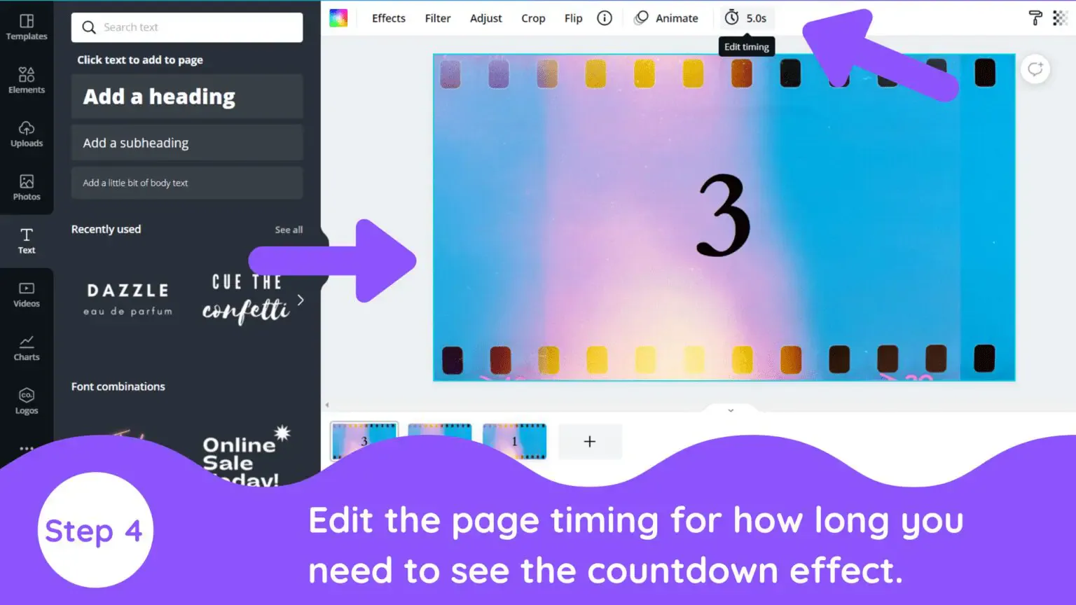 edit page timing