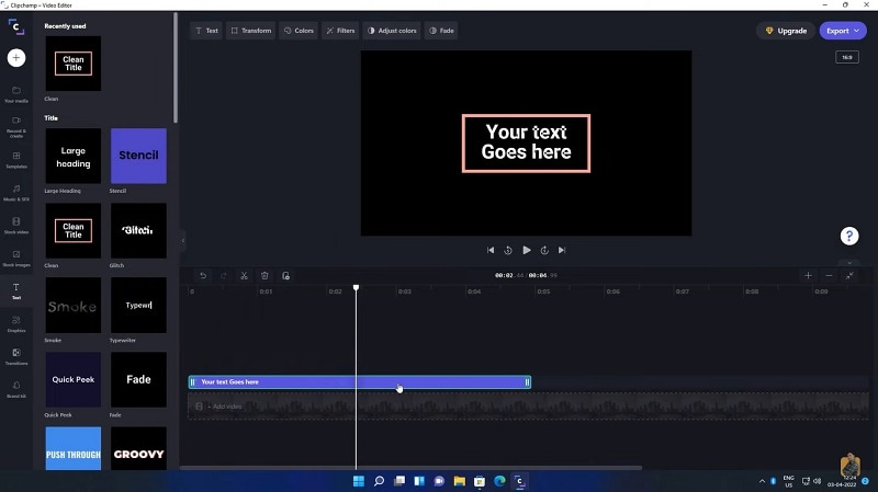 add titles windows 11 movie maker