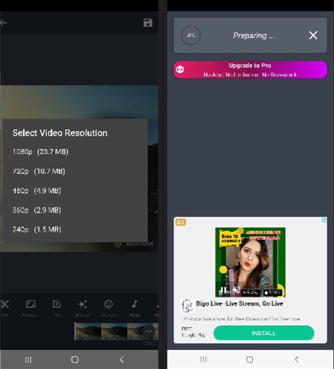 export video in androvid