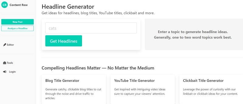 contentrow title generator