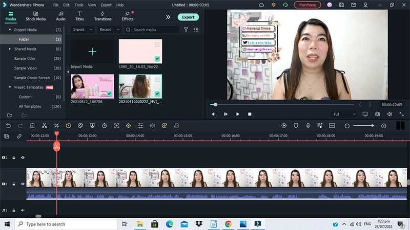 edit and upload makeup video