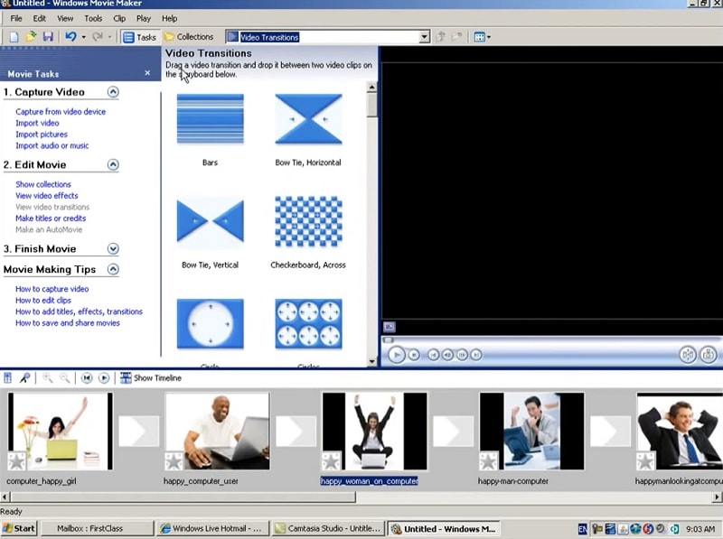 edit clips in windows xp movie maker