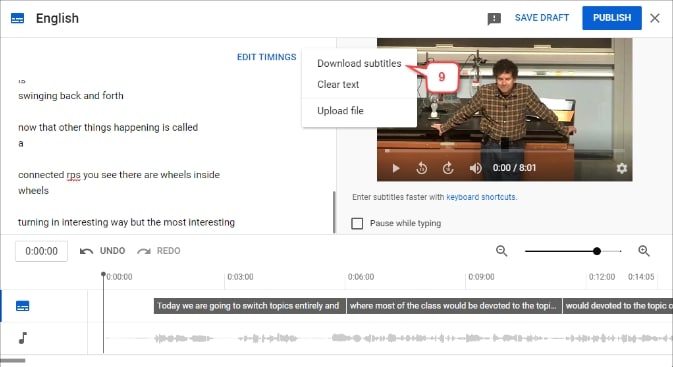 youtube studio download subtitel srt 6