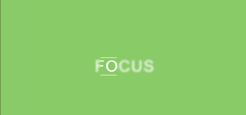 Focus текст