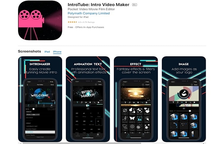 introtube video maker app