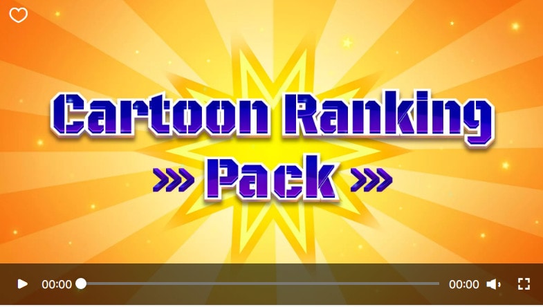 cartoon ranking pack countdown template