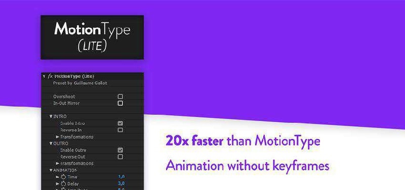 motion type text animation preset
