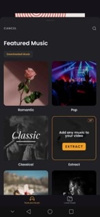 music library in vivavideo app