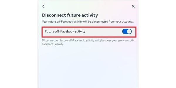 disconnect future activity