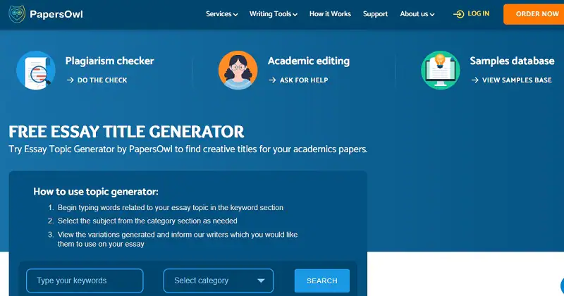 essay title generator online