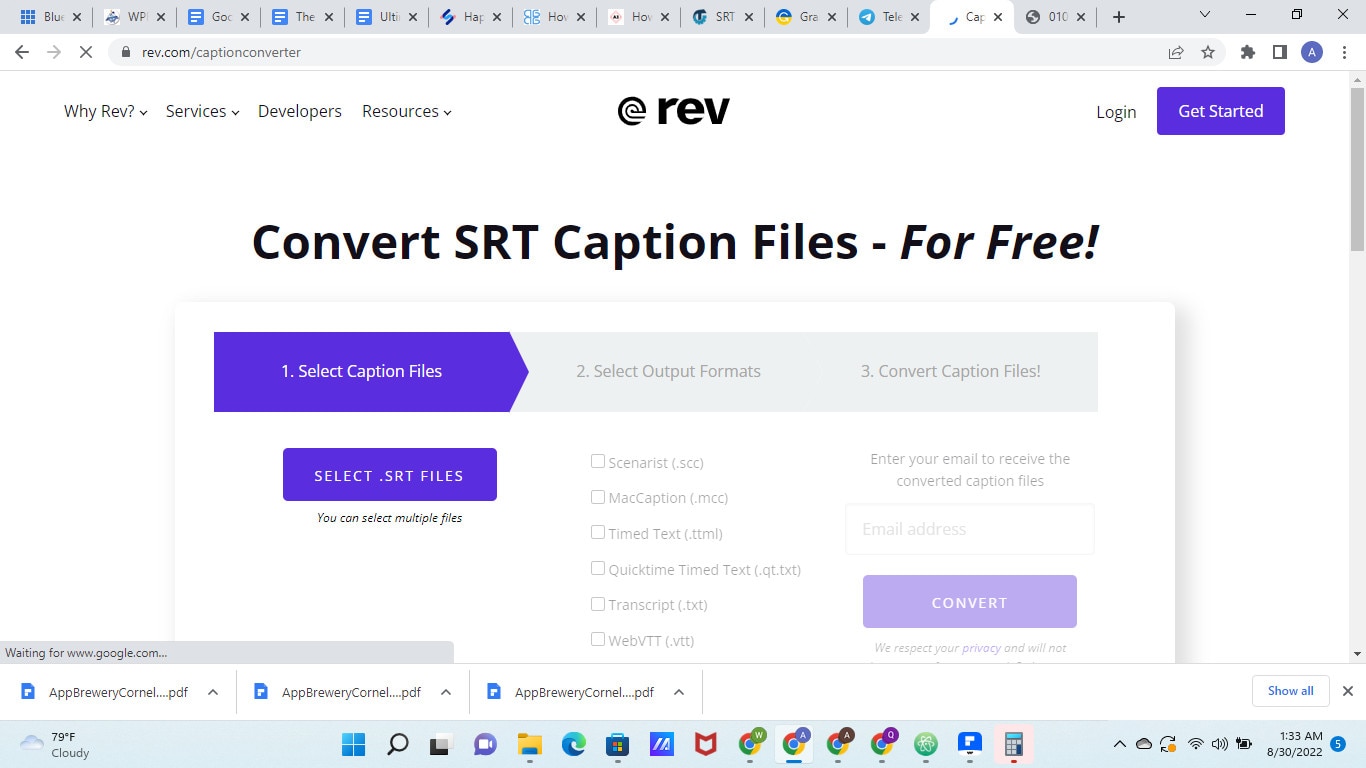 rev online converter