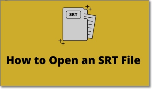 open srt file