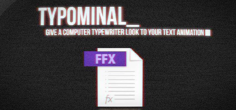 typominal typewriter effect preset