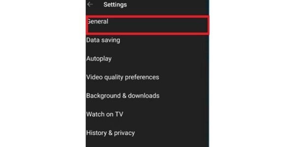 scroll down and select settings
