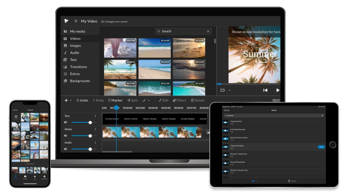 wevideo operating interface