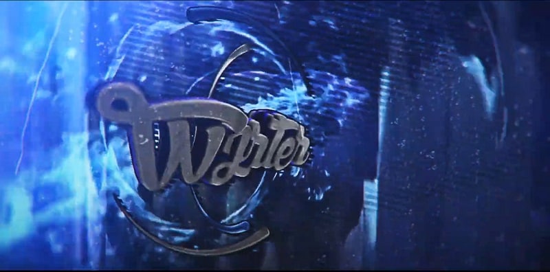 blue and rainy intro template