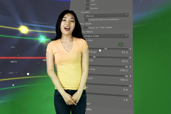 clean up green screen shot ae