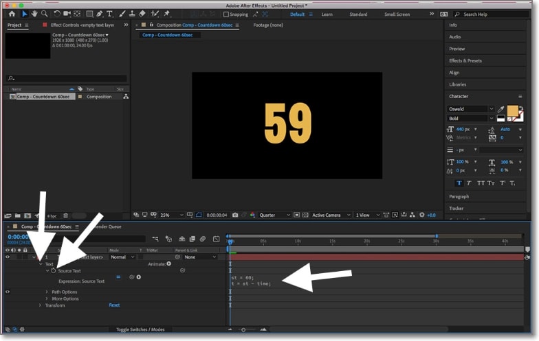 Compte à rebours - tuto After Effects 