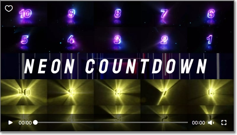 neon countdown
