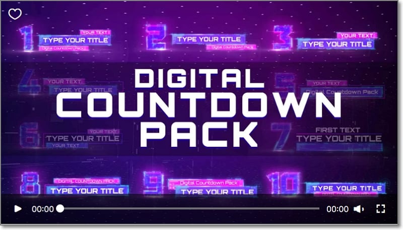digital countdown pack